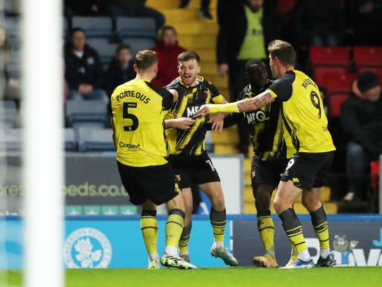 Watford score two late goals to earn victory at Blackburn
