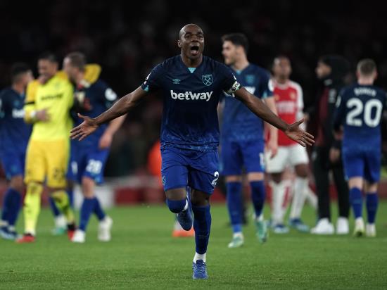 Arsenal lose to West Ham and miss chance to return to Premier League summit