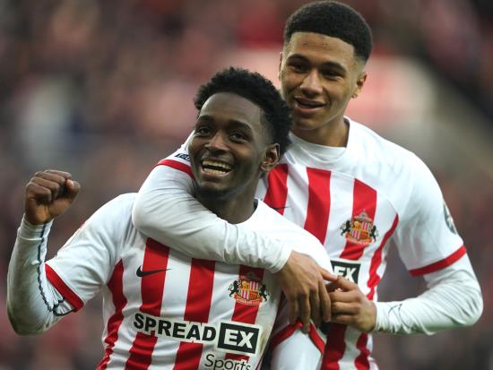 Sunderland sail past Stoke to ease pressure on Michael Beale