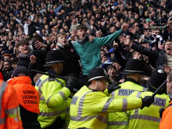 FA investigating after crowd trouble forces delay in West Brom-Wolves derby