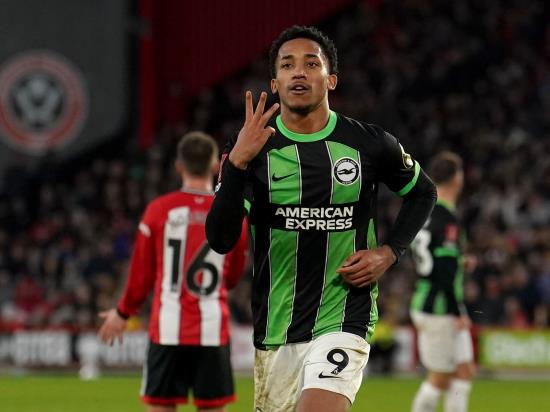 Joao Pedro hits a hat-trick as five-star Brighton beat Sheffield United