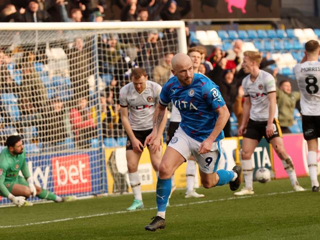 Paddy Madden’s added-time goal ends Stockport’s wait for a win