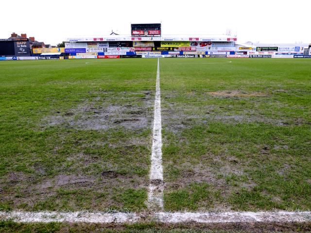 Mansfield’s match against Accrington postponed due to waterlogged pitch