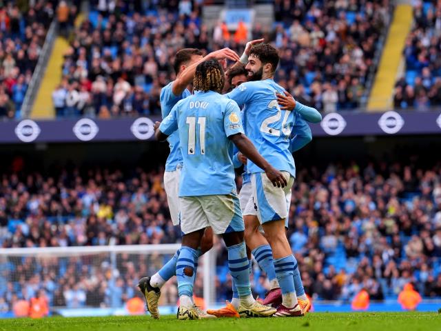 Five-star Manchester City blow away Luton to return to the Premier League summit