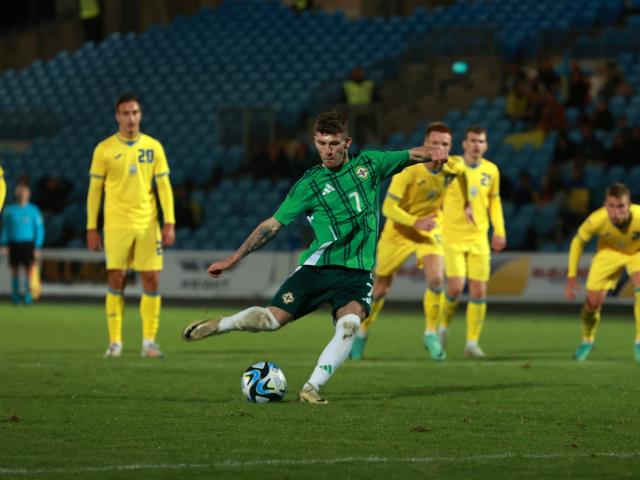 Northern Ireland Under-21s beaten by Ukraine despite Charlie Allen penalty