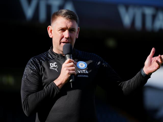 Stockport boss Dave Challinor unhappy with Crawley penalty award