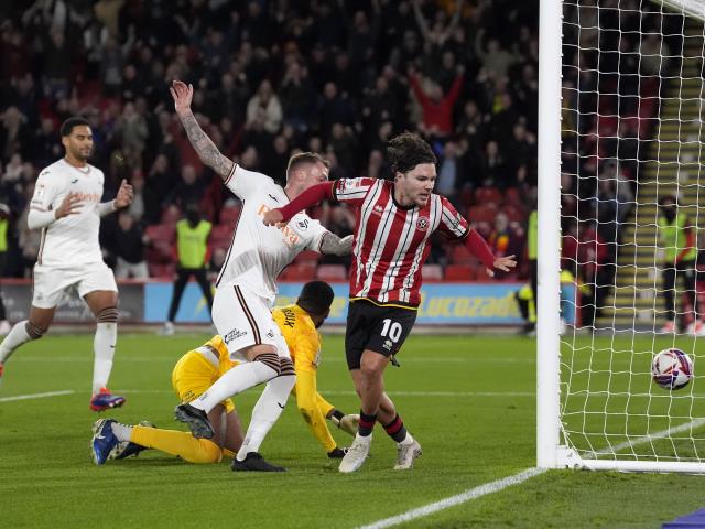 Josh Tymon’s own goal sees Sheffield United move up to third in Championship