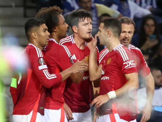 Harry Maguire salvages a Europa League point for 10-man Manchester United