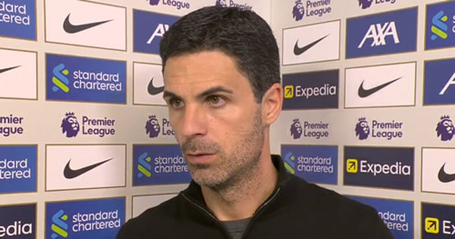 Arsenal boss Mikel Arteta rages in awkward interview after being mocked at Anfield