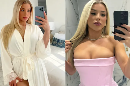 Madelene Wright sends fans wild in lacy robe as they call glamorous football star 'prettiest girl’