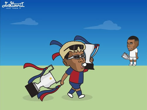 Daily Laugh - Yamal and his Double Champ