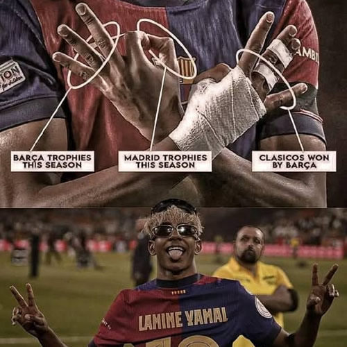 Daily Laugh - Yamal and his Double Champ