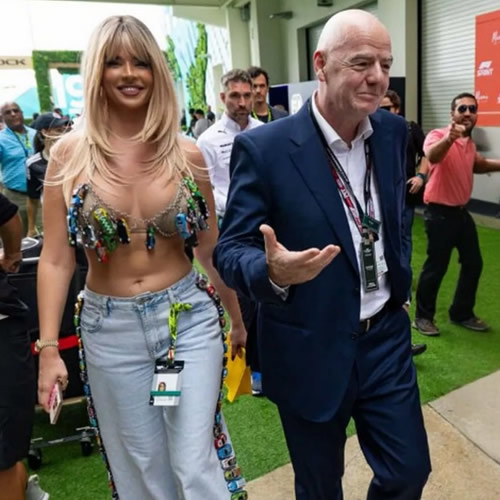 'World Cup's hottest fan' meets FIFA berk Gianni Infantino as his reaction spotted