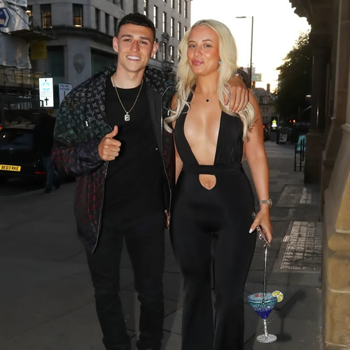 CITY SLICKERS Foden’s girlfriend Rebecca goes braless in revealing outfit as she steals show at De Bruyne’s Man City leaving party