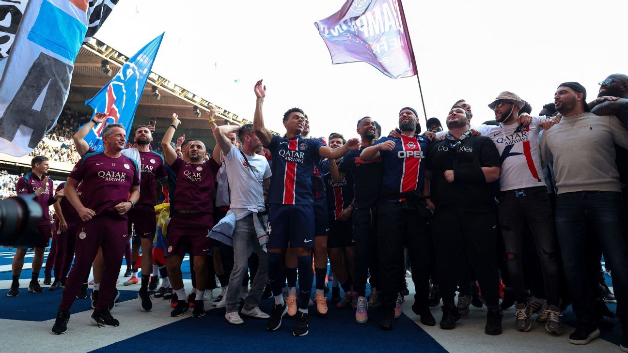 Europe's top soccer leagues: Titles, cup finals, UCL, relegation