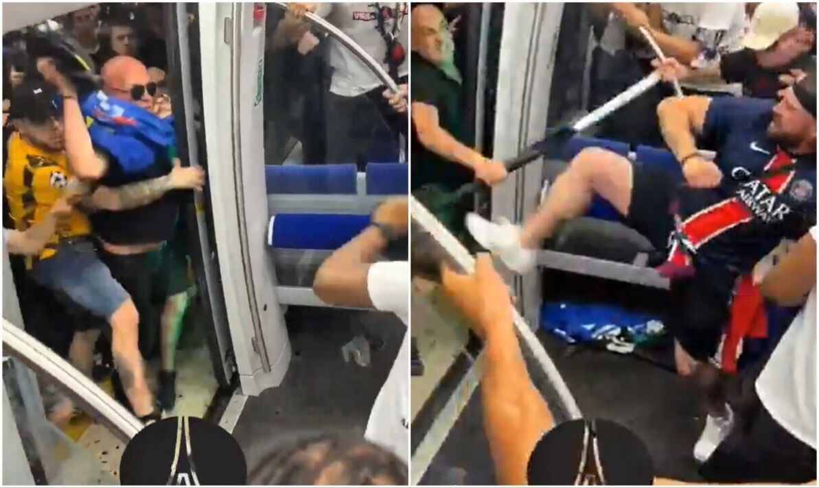 Inter Milan ultras ambush PSG fans on Munich underground ahead of Champions League final