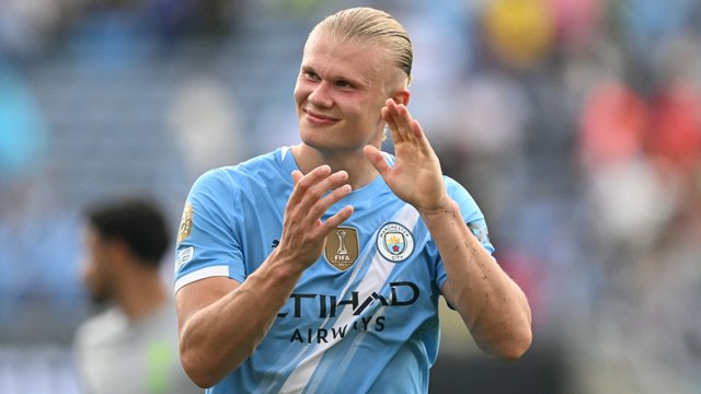 Erling Haaland is a robot! Man City striker hits huge milestone with clumsy strike against Juventus at Club World Cup