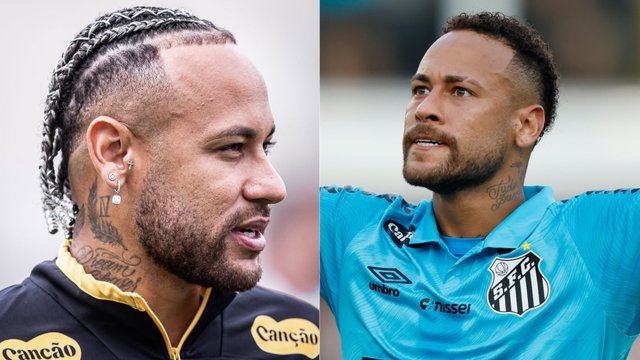 Neymar shows off bold new hairstyle in Santos training after Brazil superstar welcomed new baby daughter