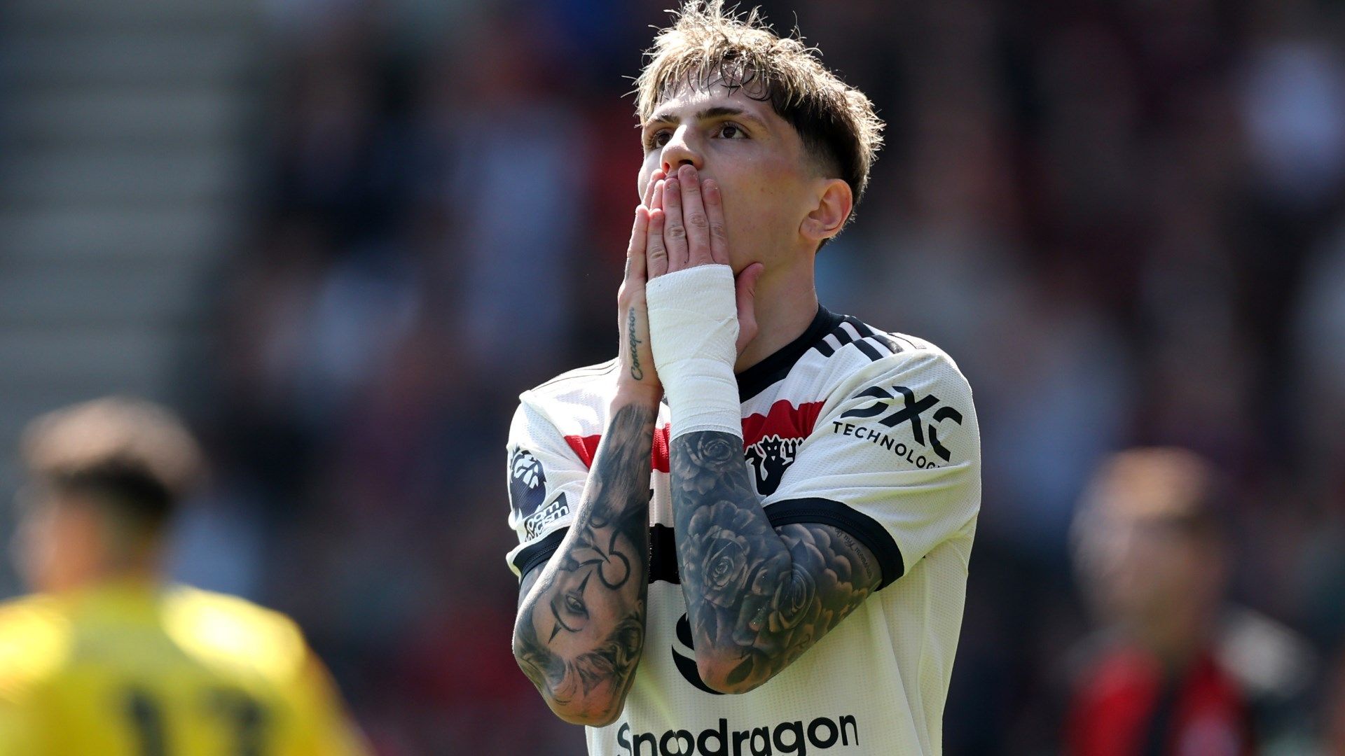 Man Utd outcast Alejandro Garnacho trains alone despite Red Devils team-mates returning for pre-season as Napoli reignite interest in cut-price transfer