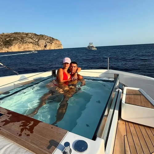 Geor-dropping Georgina Rodriguez stuns in bikini and diamonds as she gives fans glimpse into yacht holiday with Cristiano Ronaldo