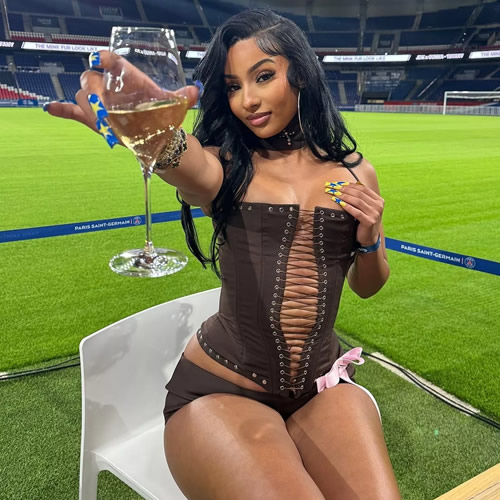Meet Noni Madueke's 'good friend' Rubi Rose – hot rap star who Arsenal target video calls