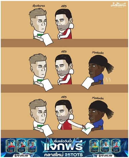 Daily Laugh - Utd: Arteta, check our deals!
