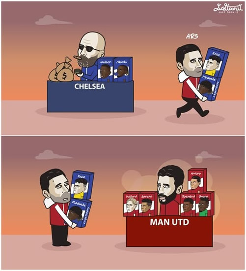 Daily Laugh - Utd: Arteta, check our deals!