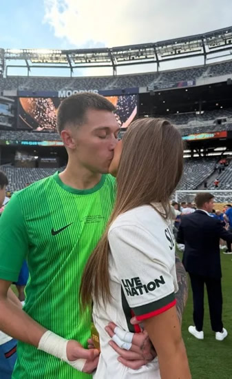 Little-known Chelsea star who started season at BARNSLEY cosies up to glam girlfriend after winning Club World Cup