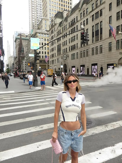 LEOTTA LOVE Stunning DAZN presenter Diletta Leotta goes braless as she dazzles in daring dress in New York