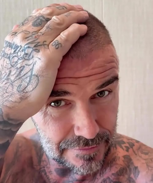 becks' blunder David Beckham is left with a huge BALD patch after DIY haircut blunder – and wife Victoria admits ‘it looks terrible’