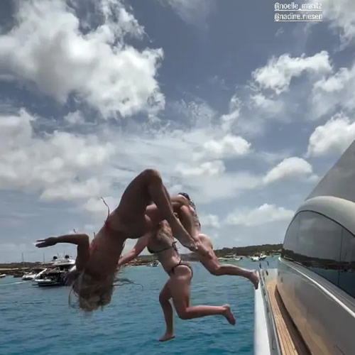 OH MANN Alisha Lehmann backflips off luxury yacht as ‘world’s sexiest footballer’ gets over Euro 2025 heartache in Ibiza