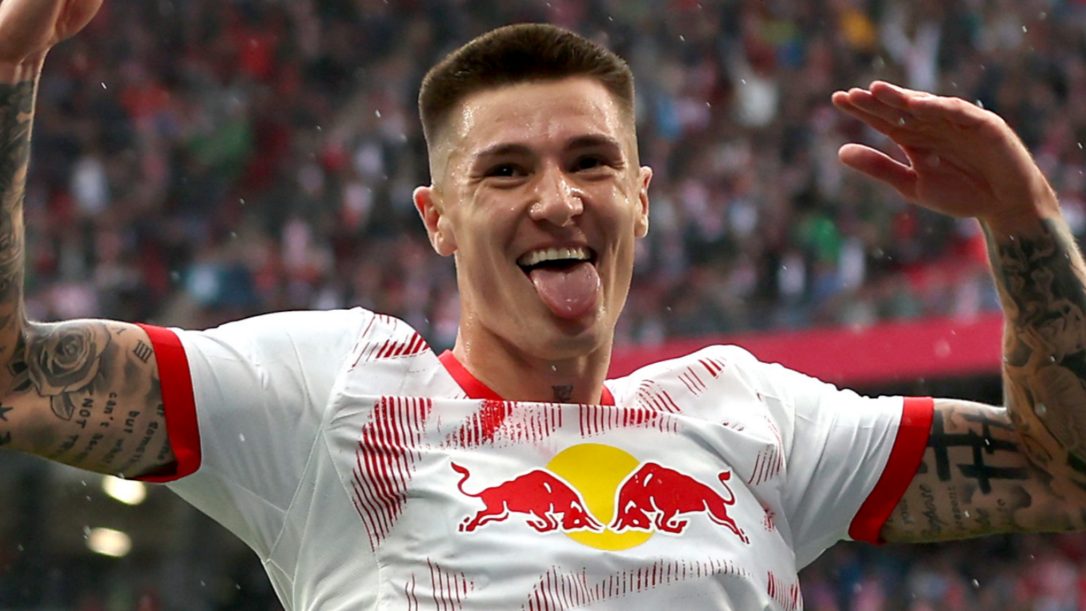 Benjamin Sesko left 'impressed' by Man Utd after Red Devils join Newcastle in race to land RB Leipzig striker