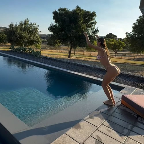 Ex-Premier League ace's wife's astonishing shower video gives insight into life of luxury