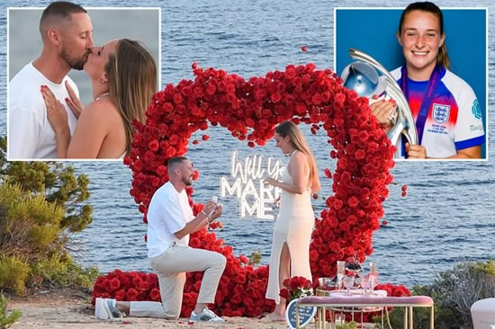 England Lioness Ella Toone gets engaged to partner Joe Bunney after romantic Ibiza proposal following Euro 2025 heroics