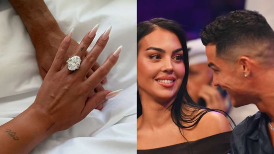 It's happening! Cristiano Ronaldo's engagement to Georgina Rodriguez finally confirmed as fiancee shows off huge ring