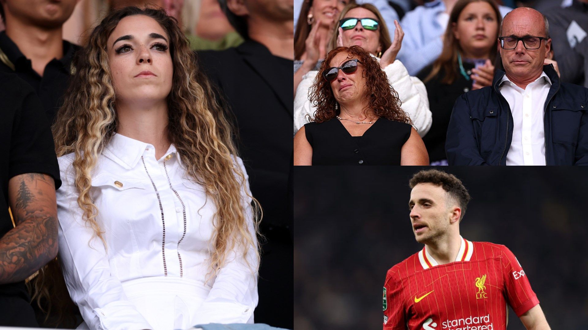 Diogo Jota's wife and parents moved to tears by touching Wolves tribute before Man City clash