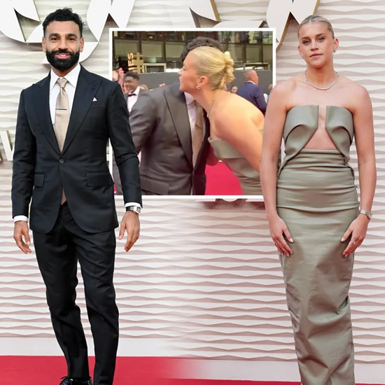 Mo Salah hugs Alessia Russo as Premier League stars and sporting royalty pack red carpet for PFA Awards