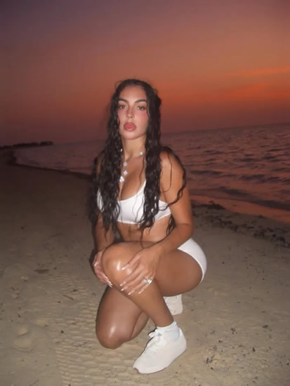 GEORG-EOUS Georgina Rodriguez dubbed ‘perfection’ as she stuns in barely-there see-through outfit for steamy seaside photoshoot