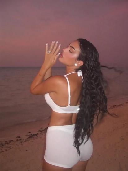 GEORG-EOUS Georgina Rodriguez dubbed ‘perfection’ as she stuns in barely-there see-through outfit for steamy seaside photoshoot