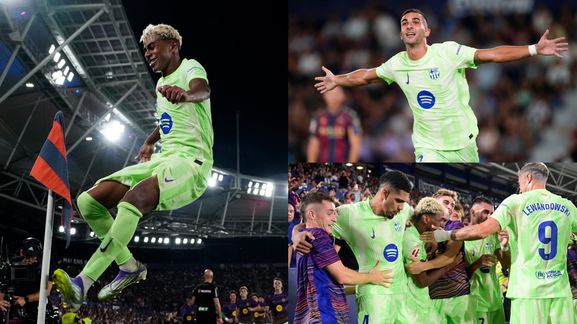 Barcelona player ratings vs Levante: Barca win it at the death! Hansi Flick's side come from 2-0 down to beat Levante as own goal from Lamine Yamal cross completes incredible comeback after Pedri and