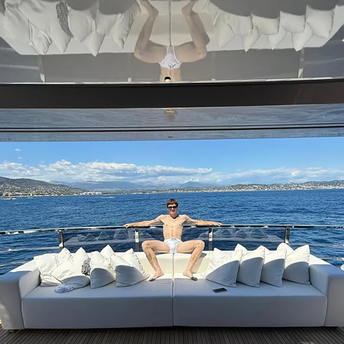 PUSH THE BOAT OUT Battle of the football superyachts…from Ronaldo’s £5.5m beast to Jim Ratcliffe’s ‘beach club’ & boat the size of a PITCH