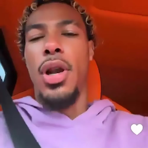 HUGO OWN GOAL New Liverpool ace Hugo Ekitike caught using phone to film himself driving £200k Mercedes before posting vid on Snapchat