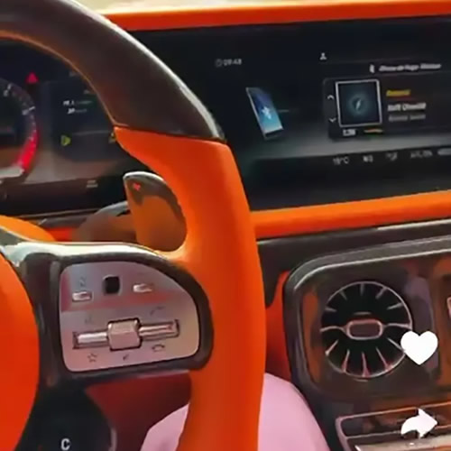 HUGO OWN GOAL New Liverpool ace Hugo Ekitike caught using phone to film himself driving £200k Mercedes before posting vid on Snapchat