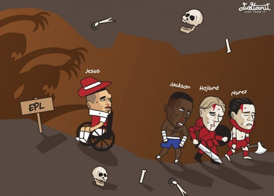 Daily Laugh - Hojlund, Jackson and Nunez left EPL