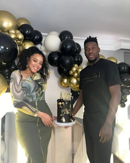 ON HER WAY Andre Onana’s model wife Melanie Kamayou pictured leaving Manchester as blunder keeper set for Trabzonspor loan