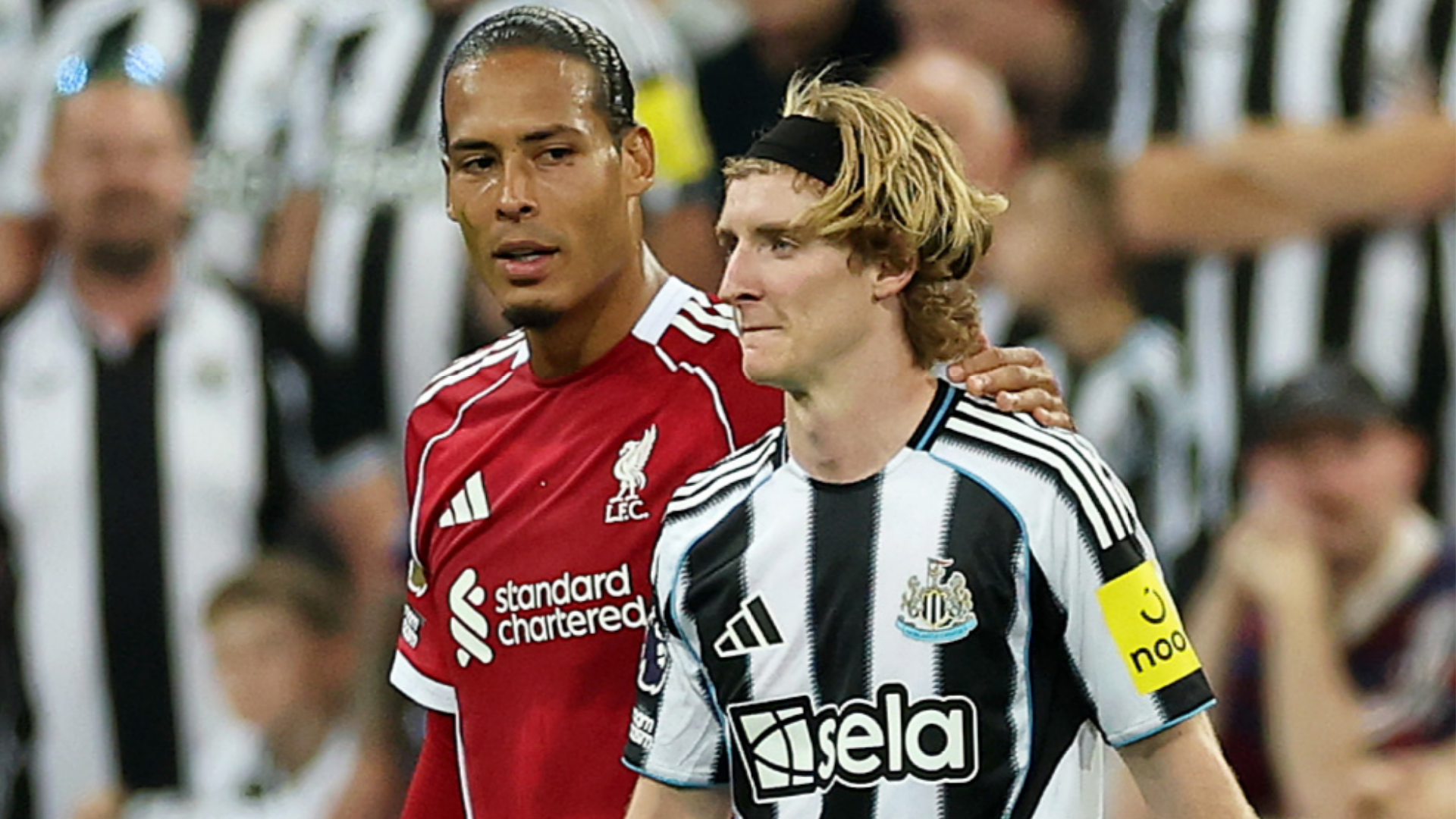 Liverpool troll Newcastle again! Reds post video of Alexander Isak meeting Virgil van Dijk for first time to tune of Sam Fender song