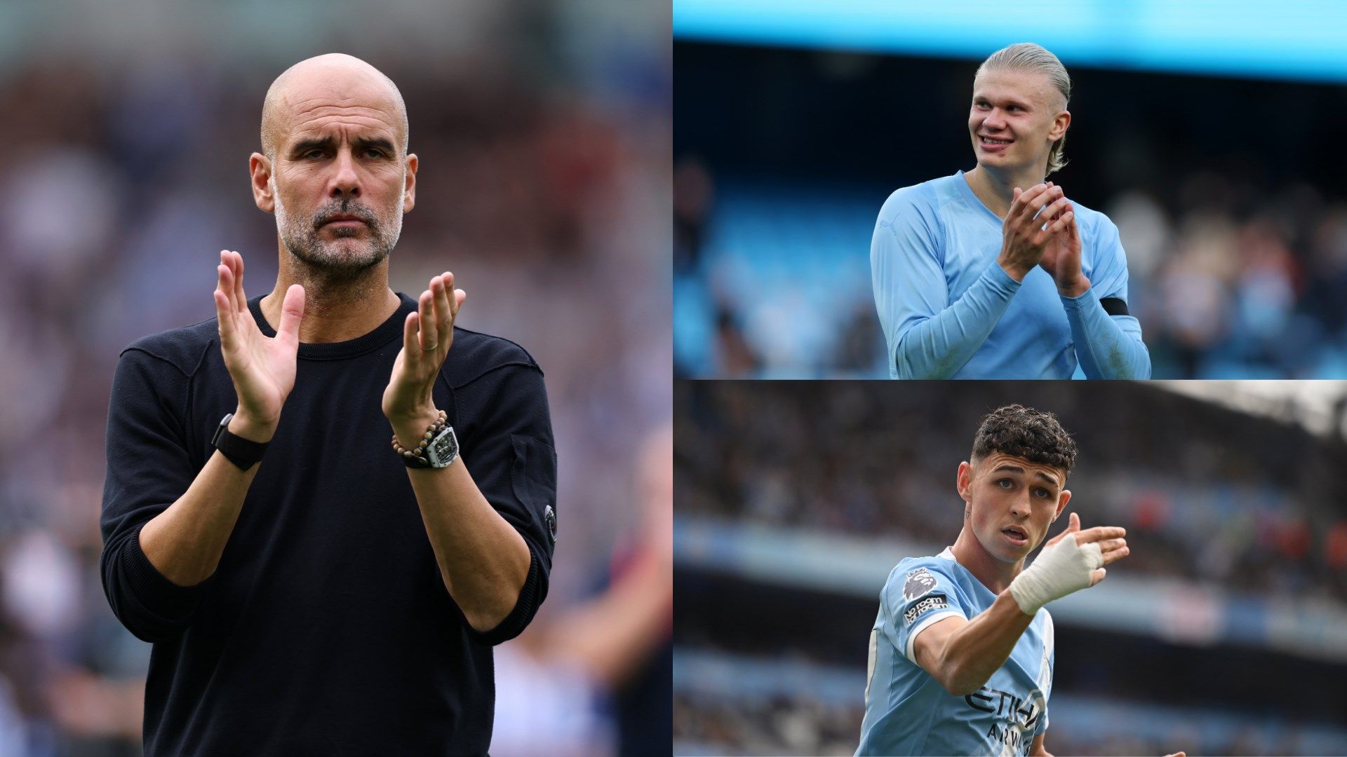 'Better than the treble season!' - Pep Guardiola in awe of Erling Haaland after derby-day brace as he hails 'the heart of the club' Phil Foden for masterful midfield display