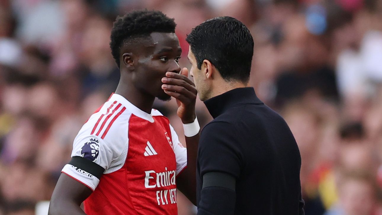 Mikel Arteta offers Bukayo Saka injury update after Arsenal star one five players ruled out of Champions League clash with Athletic Club