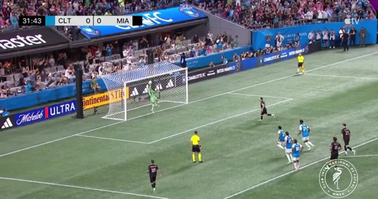 DEA-LIGHTED Banned former Premier League manager, 54, does Poznan in owner’s suite before his side thrash Messi’s Inter Miami