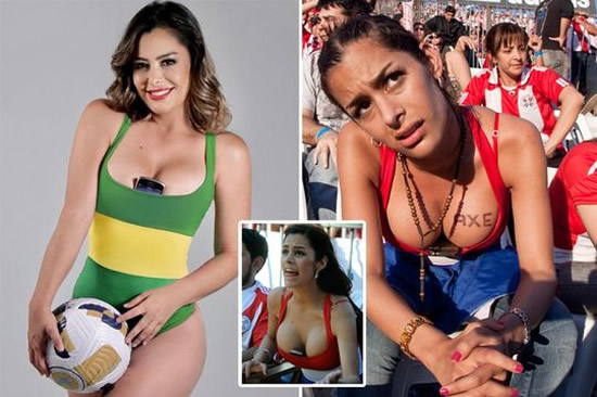 Playboy model who promised to strip if her country won World Cup now football commentator